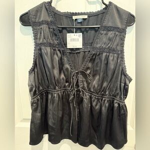 American Eagle Outfitters Black Sleeveless Blouse